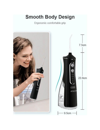Irrigador Dental Aydicon - Hilo Dental de Agua Recargable 300ML