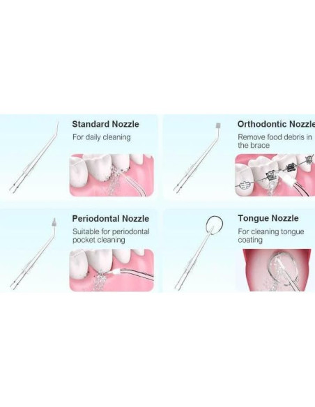 Irrigador Dental Aydicon - Hilo Dental de Agua Recargable 300ML