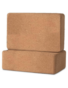 Bloques de Yoga de Corcho Nature's Own, Antideslizantes, Set de 2
