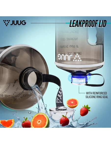 Botella de Agua JUUG 1 Galón 128oz Libre de BPA con Asa