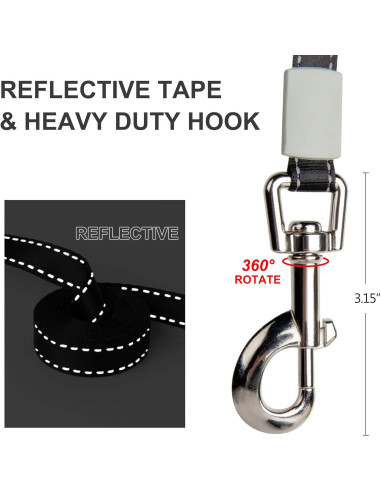 Correa Retráctil para Perros Fida 7.92m Alta Resistencia Azul