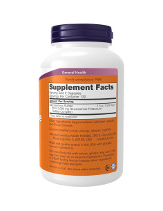 NOW Foods Glucosamina Sulfato 750 mg 240 Cápsulas Veganas 2