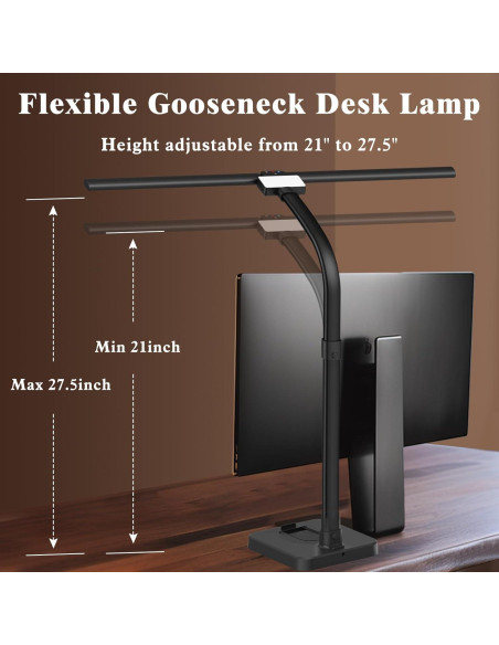 Lámpara de Escritorio LED GAEFURY 24W con Soporte para Teléfono Lámpara de Escritorio LED GAEFURY 24W con Soporte para Teléfono