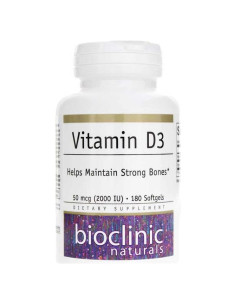 Vitamina D3 2000 UI Bioclinic Naturals 180 Gelatinas Blandas