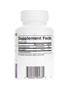 Vitamina D3 2000 UI Bioclinic Naturals 180 Gelatinas Blandas 2