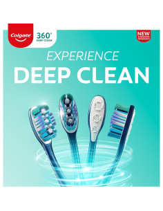 Cepillo de dientes Colgate 360 Suave 4 unidades con limpiador de lengua 2