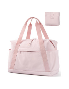Bolsa de Gimnasio Plegable BAGSMART Rosa 23L Aprobada Aerolíneas