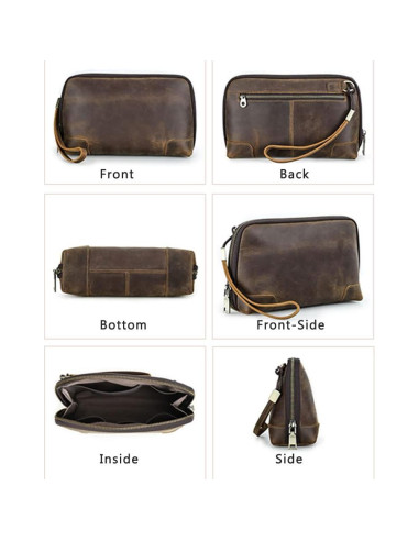 Organizador de Viaje de Cuero Contacts MC1034 para Cables y Accesorios