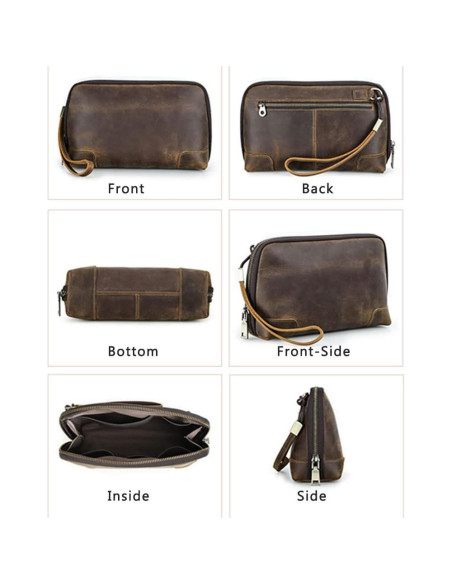 Organizador de Viaje de Cuero Contacts MC1034 para Cables y Accesorios