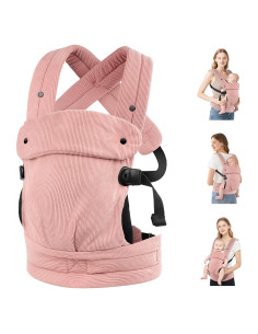Portabebés Ergonómico BUXIZQ Rosa 3-18 kg 3 Posiciones