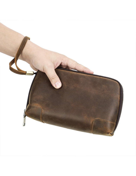 Organizador de Viaje de Cuero Contacts MC1034 para Cables y Accesorios