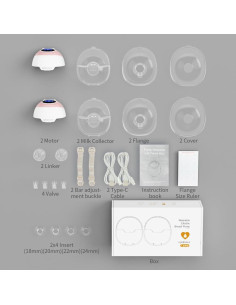 Extractor de Leche Eléctrico Inalámbrico Meidile W211 Doble Sello 2