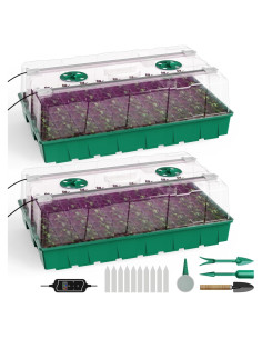 Kit de Inicio de Semillas HEbsjjhd con Luz de Crecimiento y Domo