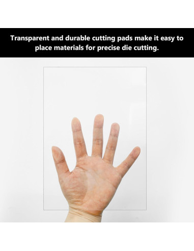 3 Almohadillas de Corte Acrílico Transparente Philbinden 22x15.5cm