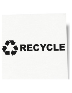 Sello de Símbolo de Reciclaje Maxlight Premium 3.81 cm x 7.62 cm