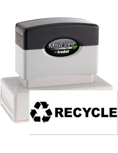 Sello de Símbolo de Reciclaje Maxlight Premium 3.81 cm x 7.62 cm 2