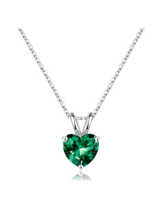 Collar de Nacimiento Corazón SMILEST Plata Ley 925 40.64cm