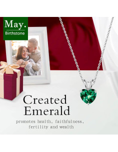 Collar de Nacimiento Corazón SMILEST Plata Ley 925 40.64cm 2