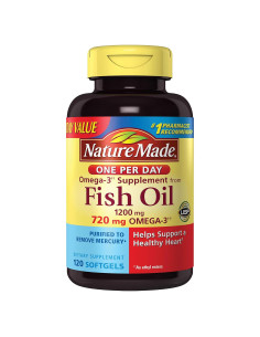 Aceite de Pescado Nature Made 1200mg 120 Cápsulas Blandas