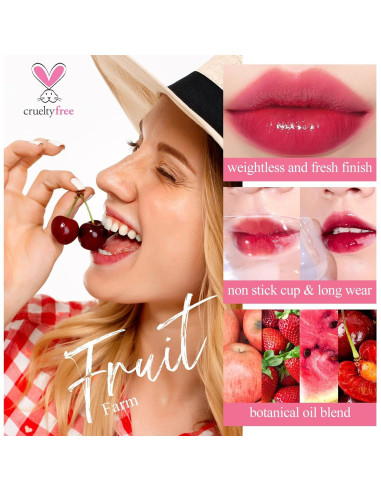 Juego de Tinte para Labios y Rubor Bayfree - Rojo Cereza