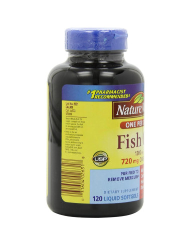 Aceite de Pescado Nature Made 1200mg 120 Cápsulas Blandas