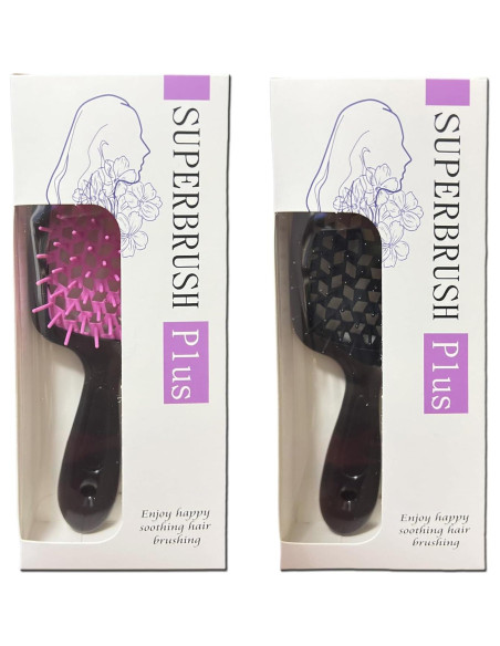 2 Cepillos Desenredantes Lixera para Cabello Rizado y Seco