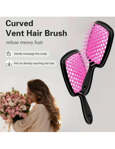 2 Cepillos Desenredantes Lixera para Cabello Rizado y Seco