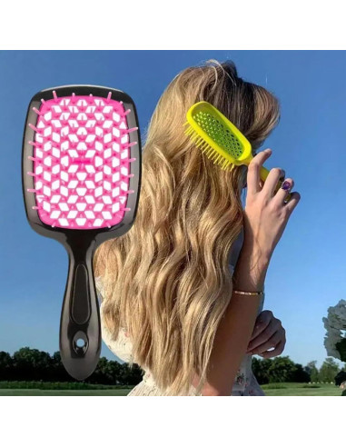 2 Cepillos Desenredantes Lixera para Cabello Rizado y Seco