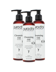 PURA D'OR Aceite Limpiador Facial 720 ml - Hipoalergénico y Nutritivo