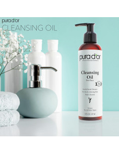 PURA D'OR Aceite Limpiador Facial 720 ml - Hipoalergénico y Nutritivo 2