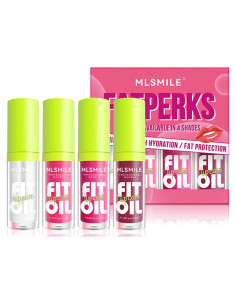 Brillo Labial Riroenst 4Pcs Aceite Voluminizador Hidratante