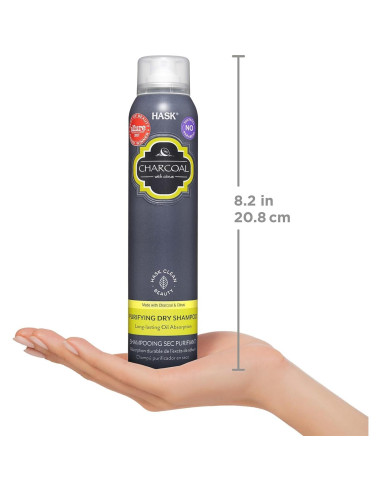 Dúo Champú Seco Aclarador de Carbón HASK 2x122g + Acondicionador Argán 49g