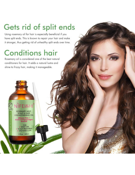 Aceite de Romero Bieyoc 100% Puro 60ml para Crecimiento Cabello