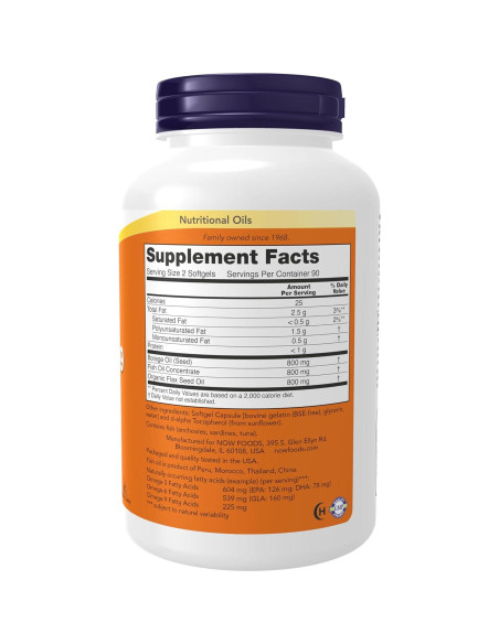 Suplemento Omega 3-6-9 NOW Foods 1200 mg 180 Cápsulas Blandas Suplemento Omega 3-6-9 NOW Foods 1200 mg 180 Cápsulas Blandas