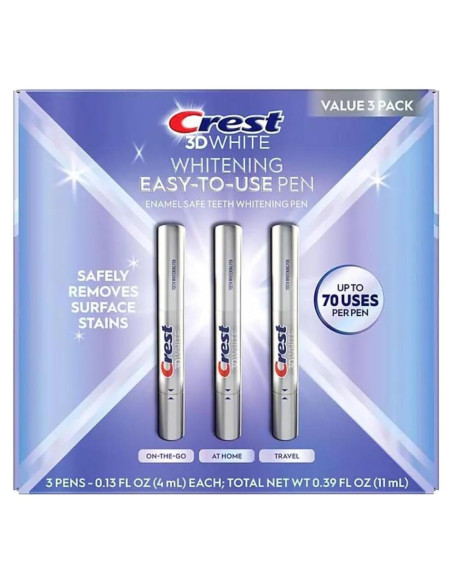 Lapiceros Blanqueadores Crest 3DWhite Enamel Safe 3 Piezas