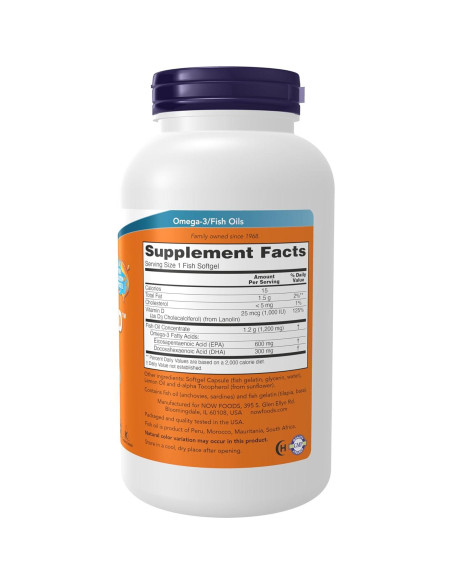 NOW Foods Ultra Omega 3-D Aceite de Pescado 180 Gelatinas NOW Foods Ultra Omega 3-D Aceite de Pescado 180 Gelatinas