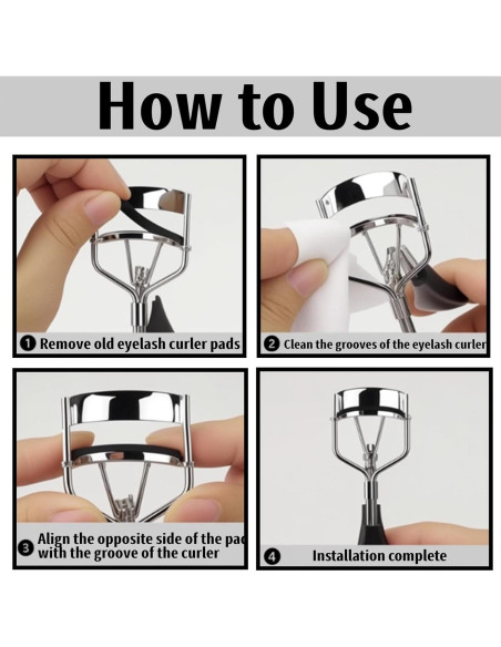 Almohadillas de Silicona para Rizador de Pestañas Tweezerman - 28 Piezas