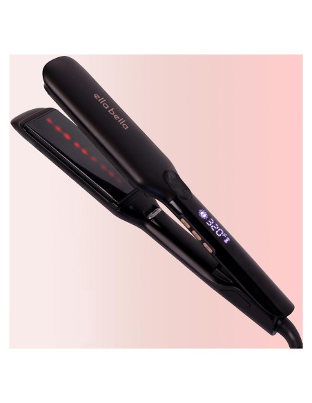 Plancha de Pelo ELLA BELLA de Titanio con Infrarrojos 36.8cm