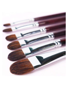 Set de Pinceles Filbert Transon 6pcs para Acrílico y Acuarela