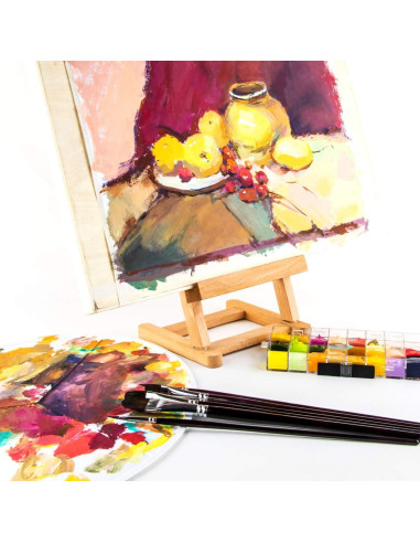 Set de Pinceles Filbert Transon 6pcs para Acrílico y Acuarela