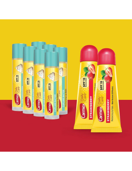 Bálsamo Labial Hidratante Carmex Daily Care SPF 15 - 9 Unidades Bálsamo Labial Hidratante Carmex Daily Care SPF 15 - 9 Unidades
