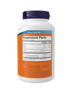 NOW Foods Aceite de Hígado de Bacalao 1000 mg 180 Gelatinas 2