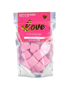 Bombas de Baño de Amor Gift Republic - 10 Corazones Rosa