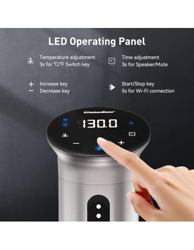 Cocinero Sous Vide KitchenBoss G310 1100W Control APP Wi-Fi