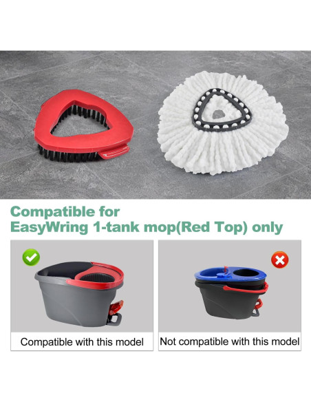 Reemplazo Cabezas de Mop Microfibra O-Cedar 3 Piezas + Cepillo