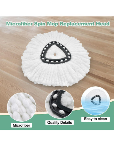 Reemplazo Cabezas de Mop Microfibra O-Cedar 3 Piezas + Cepillo