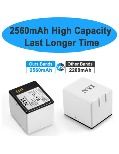 Baterías Recargables NYI 2560mAh para Arlo Pro y Pro 2 - 2 Unidades con Cargador 2