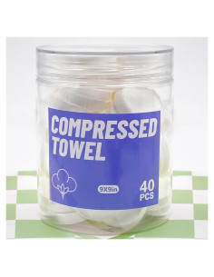 40 Toallas Comprimidas Desechables Herb Life 22.86x22.86 cm