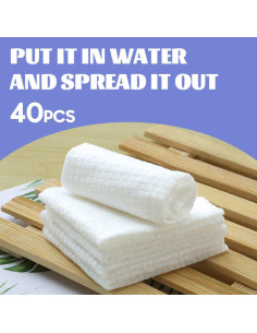 40 Toallas Comprimidas Desechables Herb Life 22.86x22.86 cm 2