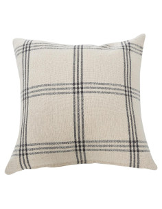 Funda de Almohada Cuadrada Creative Co-Op Algodón Gris 50.8x50.8cm